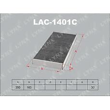 LYNXAUTO LAC1401C (1062253 / 1121106 / 1139654) фильтр салона угольный