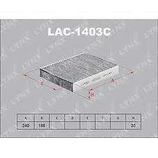 LYNXauto LAC-1403C (1204459 / 120446 / 1204464) lac-1403c фильтр салонный lynxauto