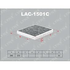 LYNX AUTO LAC-1501C (11236 / 1419 / 1718042) фильтр салонный угольный