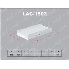 LYNXauto LAC-1502 (011068080601A / 013068080601A / 09196107) lac-1502 фильтр салонный lynxauto
