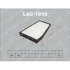 LYNXAUTO lac-1810 (09DDW2 / 21DWW2 / 715587) фильтр салонный Chevrolet (Шевроле) epica 06> / evanda 05>