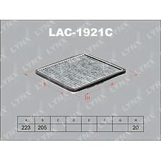 LYNXauto LAC-1921C (1689 / 689 / 95215156) фильтр салонный угольный