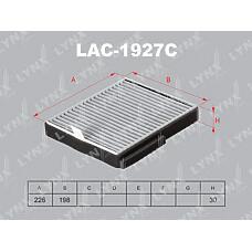 LYNXAUTO LAC-1927C (21700812202083 / LA1927) фильтр салона LADA PRIORA +AC, отоп. Panasonic (уголь)