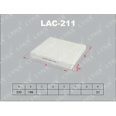 LYNXauto LAC-211 (00006479E9 / 272 / 27274WD000) фильтр салонный