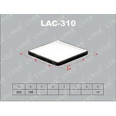 LYNXAUTO lac-310 (7803A012 / 7803A039 / AC301) фильтр салонный Mitsubishi (Мицубиси) Colt (Кольт) 02>