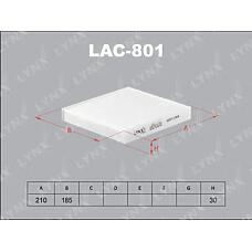 LYNXAUTO LAC-801 (1407 / 21SBSB0 / 29211) фильтр салона\ Subaru (Субару) Impreza (Импреза) 1.5 / 2.0r / 2.4wrx 05>