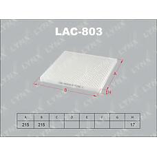 LYNXAUTO lac-803 (0897400830 / 1987432085 / 21SBSB2) фильтр салонный Subaru (Субару) Legacy (Легаси) 03> / tribeca 05>