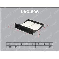 LYNXAUTO lac-806 (1660 / 21SBSB3 / 660) фильтр салонный Subaru (Субару) Forester (Форестер) 08> / Impreza (Импреза) 07>