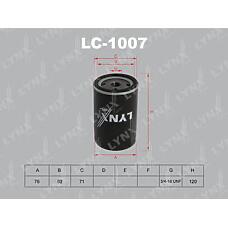 LYNXAUTO lc-1007 (0261155613 / 034115561A / 037115561) фильтр масляный Audi (Ауди) 80 2.6-28 >94 / 100 20-2.8 >94 / a3 1.6-1.8 96-00 / a4 1.6-2.0 95-00 / a6 1.8-2.8 94-97