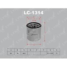 LYNXauto LC-1314 (0986452058 / 10W0001 / 1560187107) фильтр масляный подходит для Chevrolet (Шевроле) aveo 1.2-1.5 05 / Matiz (Матиз) / spark 0.8-1.0 05, Daewoo (Дэу) Matiz (Матиз) 0.8-1.0 98 lc-1314