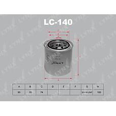 LYNXAUTO lc-140 (03549957 / 0986452003 / 1002201) фильтр масляный Toyota (Тойота) Camry (Камри) 1.8d >88 / Corolla (Корола) 1.8d >87 / hiace 2.0 / 2.4 >03