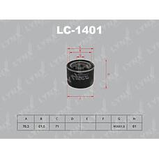 LYNXauto LC-1401 (1001122 / 15208 / 1520800Q0D) фильтр масляный подходит для Nissan (Ниссан) cube / juke 10 1.5d / primera(p12) 1.9d 02, Renault (Рено) Clio (Клио) 05 / Kangoo (Кангу) 00 / fluence 05 1.5d / Laguna (Лагуна) 1.5d / 1.9d-2.0 01 / m?gane 1.5d