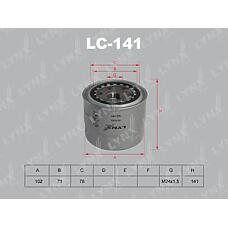 LYNXAUTO lc-141 (0415203003 / 0986452030 / 1002212) фильтр масляный Toyota (Тойота) Camry (Камри) 2.0d >91 / Carina (Карина) e 2.0d-td 92-97 / Corolla (Корола) 1.8d-2.0d >97 / starlet 1.5d >89