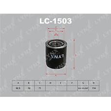 LYNXauto LC-1503 (0011844725 / 0011844825 / 0021848701) фильтр масляный подходит для   3102-10 / el / sobol / uaz (дв.405 / 406 / 408) lc-1503