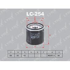 LYNXAUTO LC254 (8200257642 / 1520800QAG / 1699522) фильтр масляный