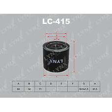 LYNXauto LC-415 (0451103333 / 0451103334 / 04884) фильтр масляный подходит для Ford (Форд) Maverick (Маверик) 3.0 01 / Mondeo (Мондео) 2.5-3.0 94-07, Mazda (Мазда) mpv 2.5-3.0 99 / tribute 3.0 00 lc-415