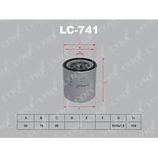 LYNXAUTO LC-741 (024914300 / 025914300 / 077823802) фильтр масляный\ isuzu trooper 2.8td 87-91