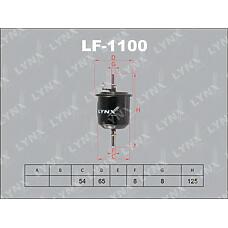 LYNXauto LF-1100 (0450905928 / 3005573 / 3191125000) фильтр топливный подходит для  Accent (Акцент) 1.3-1.6 00 lf-1100