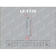 LYNXAUTO lf-1139 (0450905960 / 13321705398 / 13321706909) фильтр топливный BMW (БМВ) 5 (e39) 520-540i 96-03 / 7 (e38) 735-740i 96-01 / x5 (e53) 3.0-4.6i 00-06