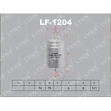 LYNXAUTO lf-1204 (0024772601 / 0024772701 / 0024772801) фильтр топливный mercedes-benz c180-280(w202) 93-00 / clk200k-230k(c208) 97-02 / e200-50(w124 / w210) 93-9