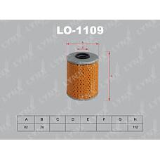LYNXauto LO-1109 (101889 / 11421130389 / 11421427908) фильтр масляный подходит для BMW (БМВ) 3(e36) 2.0-2.8 / 5(e34) 2.02.5 91 lo-1109