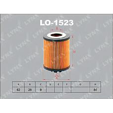 LYNXauto LO-1523 (06503 / 0650307 / 0650311) фильтр масляный подходит для Opel (Опель) Astra (Астра) g 1.2-1.4 00-05 / h 1.2-1.4 04 / Corsa (Корса) b 1.0-1.2 00 / c / d 1.0-1.4 00 / Meriva (Мерива) 1.4 04-10 lo-1523