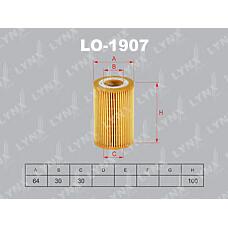 LYNXauto LO-1907 (10924661 / 10932910 / 1121840125) фильтр масляный подходит для mb c180d-250d(w204 / 5) 07 / e200d-300d(w212) 09 / s250d-300d(w221 / 2) 11 / ml250d(w166) 11 / gla200d-250d(x156) 13 / glk200d-250d(x204) 08 / v200d-250d(w44 lo-1907