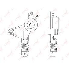 LYNX PT-3045 (0N2184 / 0N2184S / 153652) ролик поликлинового ремня натяжной