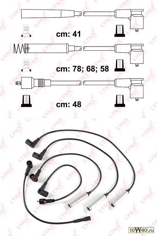 провода высоковольтные opel vectra a 1 8-2 0 88-95 / astra 1 4-1 6 91-98 / vectra b 1 6 95-02 / corsa 1 2