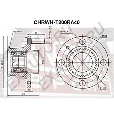 ASVA CHRWH-T200RA40 (95903586 / 96471775) ступица задняя с кольцом абс