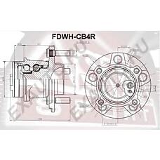 ASVA FDWH-CB4R (1230942 / 1309814 / 1355129) ступица колеса с интегрированным подшипником
