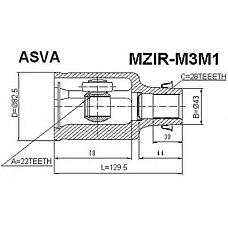 ASVA MZIRM3M1 (FG0122520) шрус внутренний | перед прав |