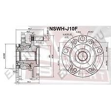 ASVA NSWH-J10F (40202JG000 / 40202JG01A / 40202JG01B) ступица колеса с интегрированным подшипником