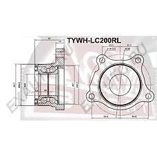 ASVA TYWH-LC200RL (4246060030) ступица колеса
