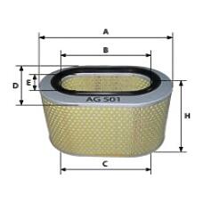 GOODWILL AG501 (9114 / AF4368 / AO24) фильтр воздушный