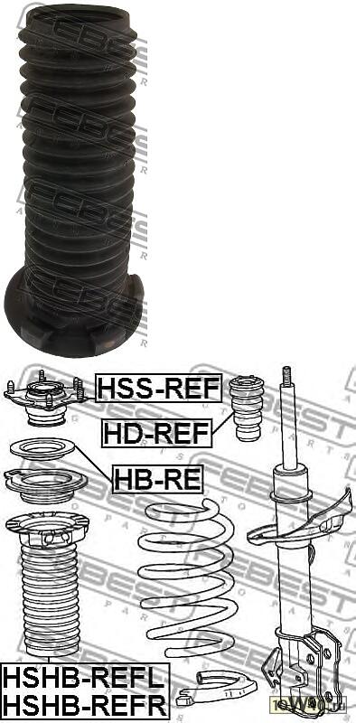 Пыльник амортизатора передний HONDA CR-V RE3/RE4 2007-2012 HSHB-REFR