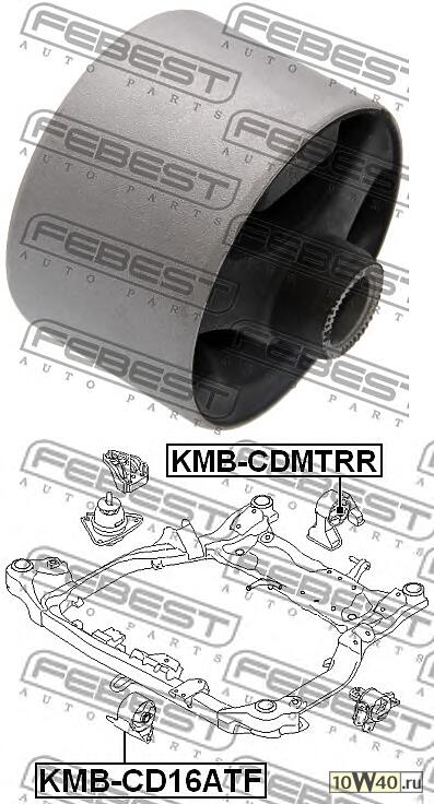 Сайлентблок передн подушки двигателя  I30 (2007-2012) KMB-CD16ATF