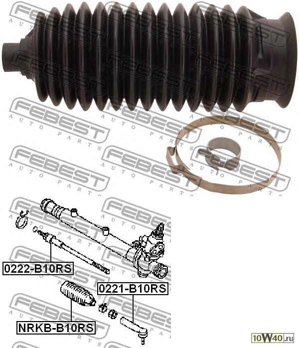 пыльник рулевой рейки (nissan almera b10rs (classic) 2006-) febest