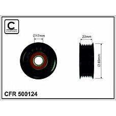 CAFFARO 500124 (3978035 / F83E6C348AA) ролик поликлин.ремня