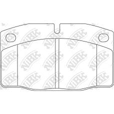 NIBK PN0234 (1605463 / 1605485 / 1605496) колодки Daewoo (Дэу) lemans 90-95