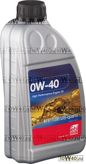 масло моторное 0w-40 1 литр