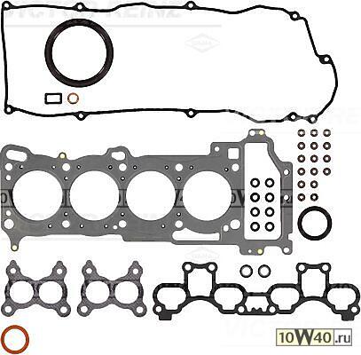 к-кт прокладок двс\ nissan almera 1.5 16v 00-06