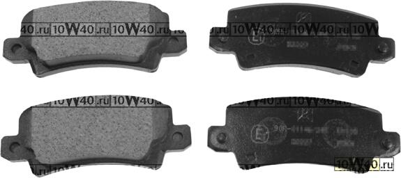 Колодки тормозные дисковые TOYOTA: COROLLA 1.4 D, 1.4 VVT-i, 1.6 VVT-i, 1.8 VVTL-i TS 01 -, COROLLA седан 1.4 D, 1.6 VVT-i 01 -, COROLLA универсал 1.4 VVT-i, 1.6 VVT-i 01-