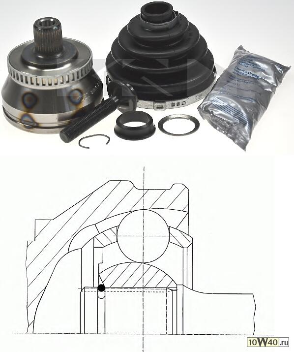 ШРУС наружный к-кт  Audi A4/A6, VW Passat/Golf 1.9TDi 98>