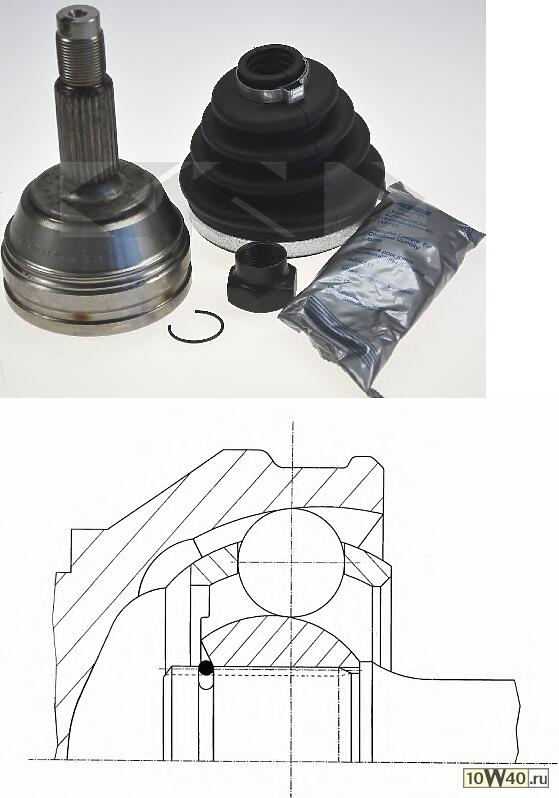 ШРУС наружный к-кт  Ford Escort 1.8TD 98-00