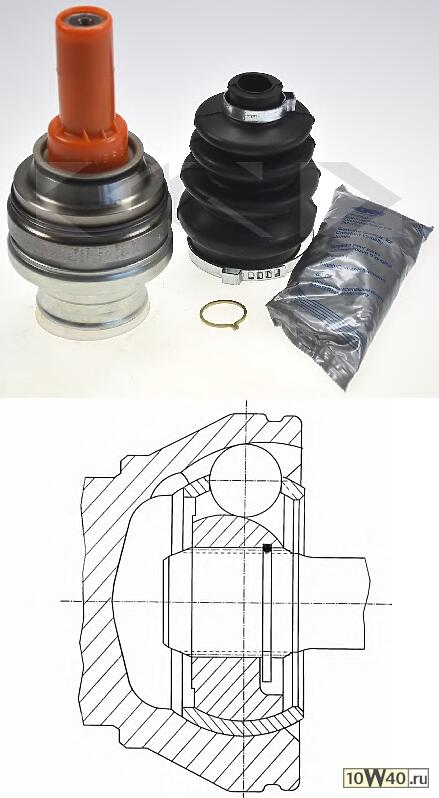 ШРУС внутренний к-кт  Opel Ascona/Astra/Corsa 1.0-1.8 81>