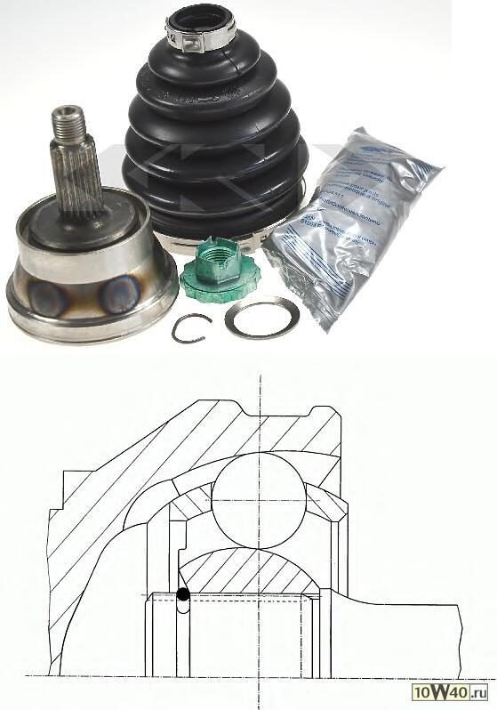 шрус наружный к-кт\ skoda fabia 1.0 / 1.4 / 1.9sdi 99>