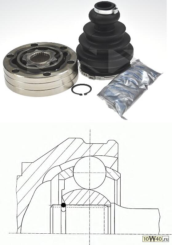 шрус внутренний к-кт\ mb vito 2.2cdi 99-03
