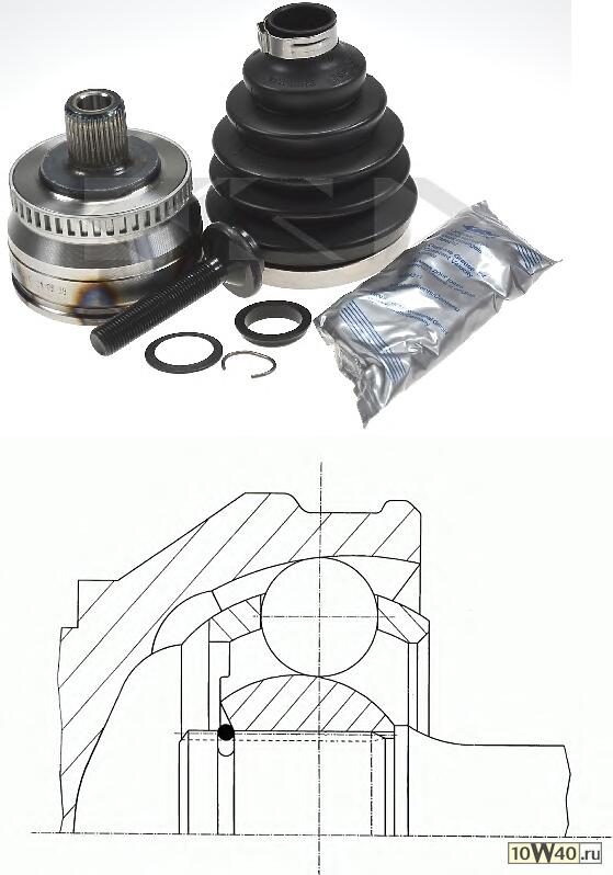 ШРУС наружный  VW Passat 1.6/1.8T/2.0 00>