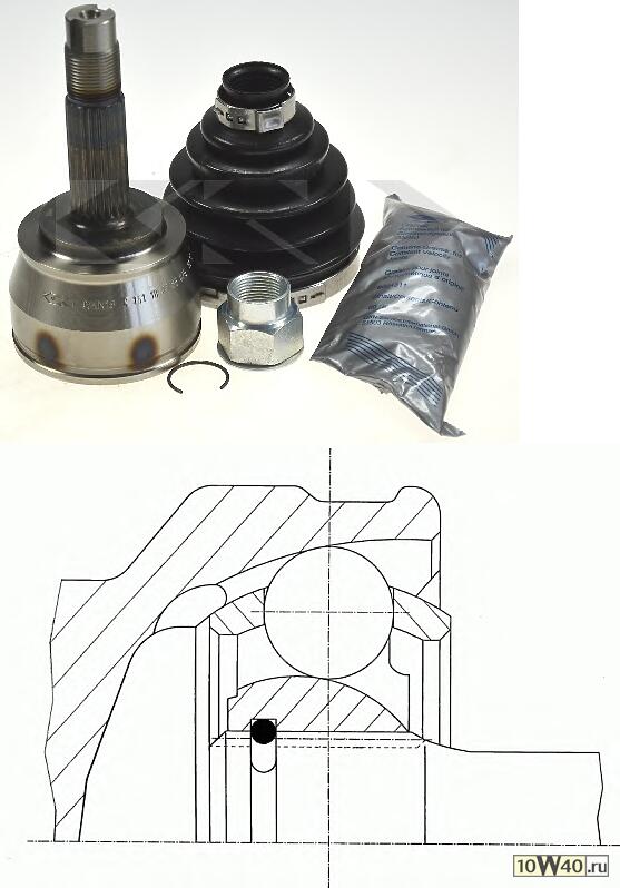 ШРУС наружный к-кт  Fiat Doblo/Doblo Cargo 1.2-1.6/1.3-1.6D 01>